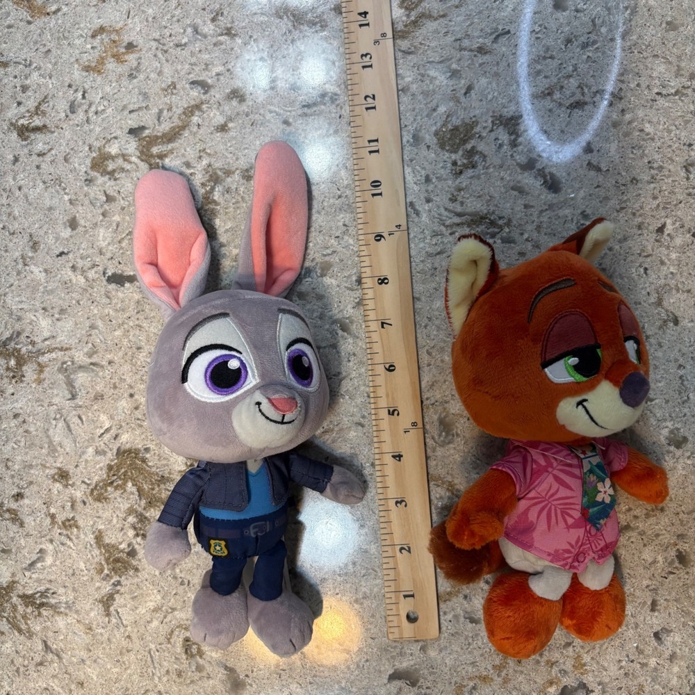 Disney Zootopia Plush Lot of 3 Nick Wilde Judy Hopps Interactive Gary the Snake - Picture 9 of 10